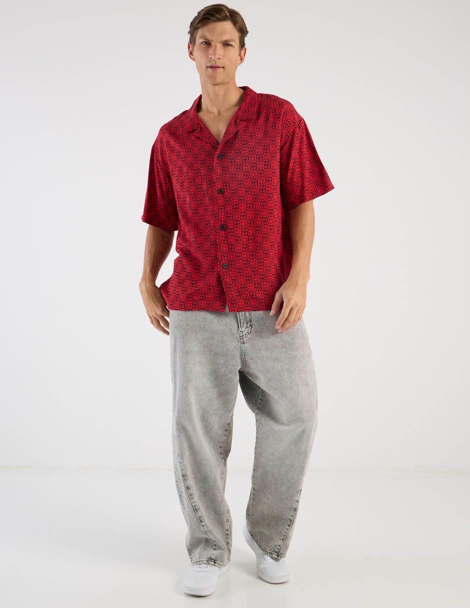 Camisa playa Hugo manga corta para hombre