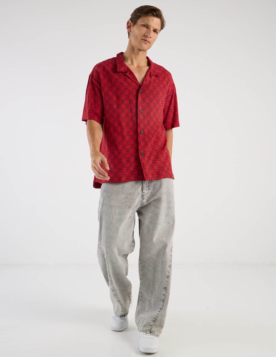 Camisa playa Hugo manga corta para hombre