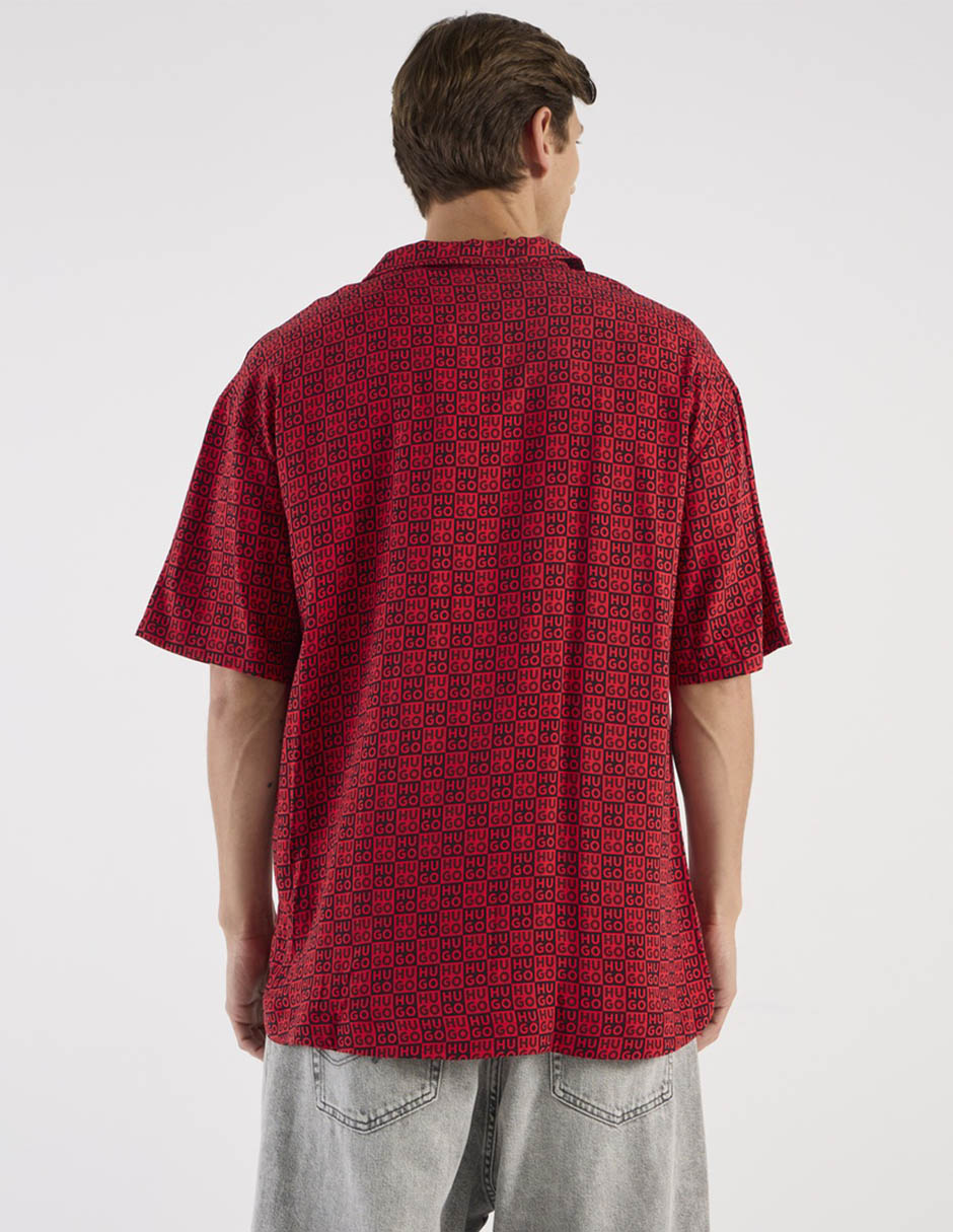 Camisa playa Hugo manga corta para hombre