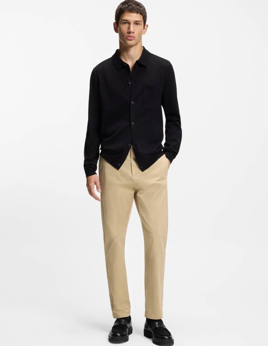 Pantalón casual slim Hugo de algodón para hombre