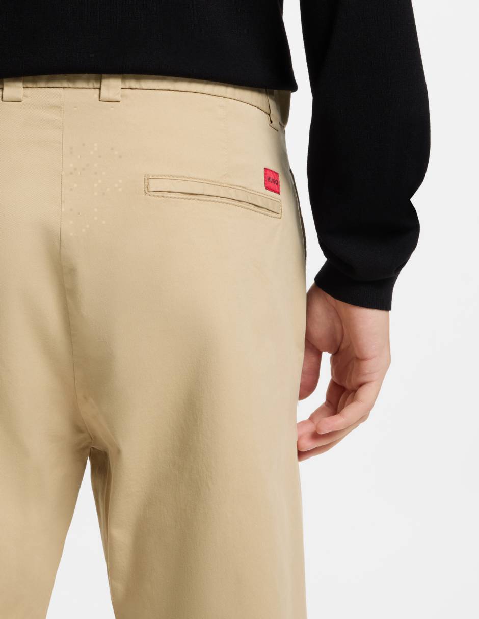 Pantalón casual slim Hugo de algodón para hombre