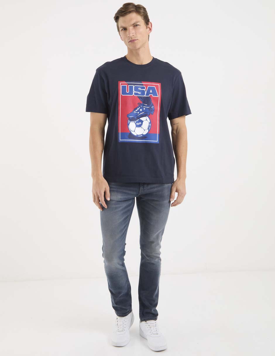 Jeans slim Hugo deslavado para hombre