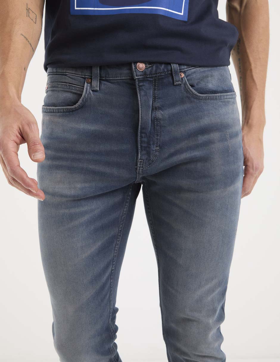 Jeans slim Hugo deslavado para hombre