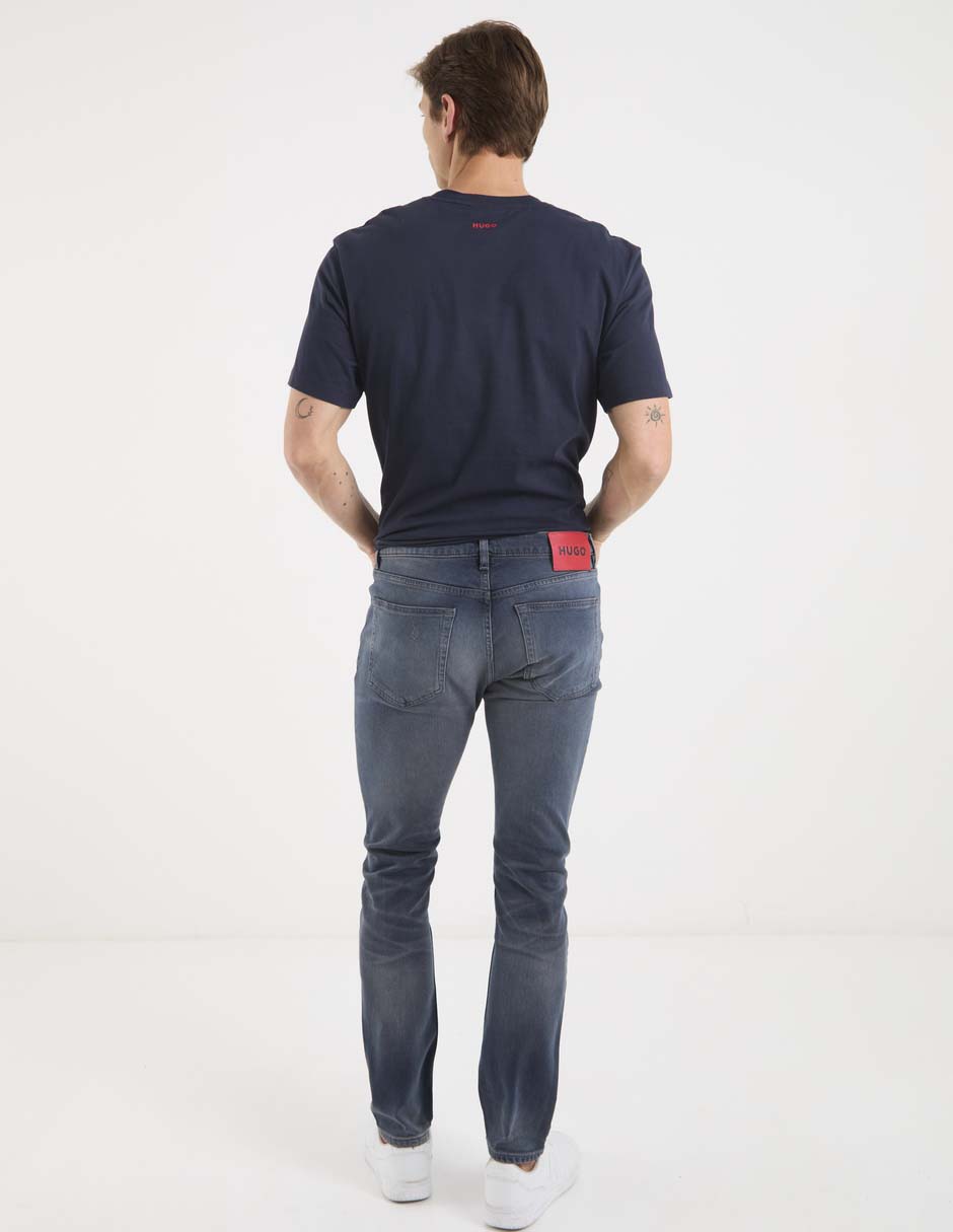 Jeans slim Hugo deslavado para hombre