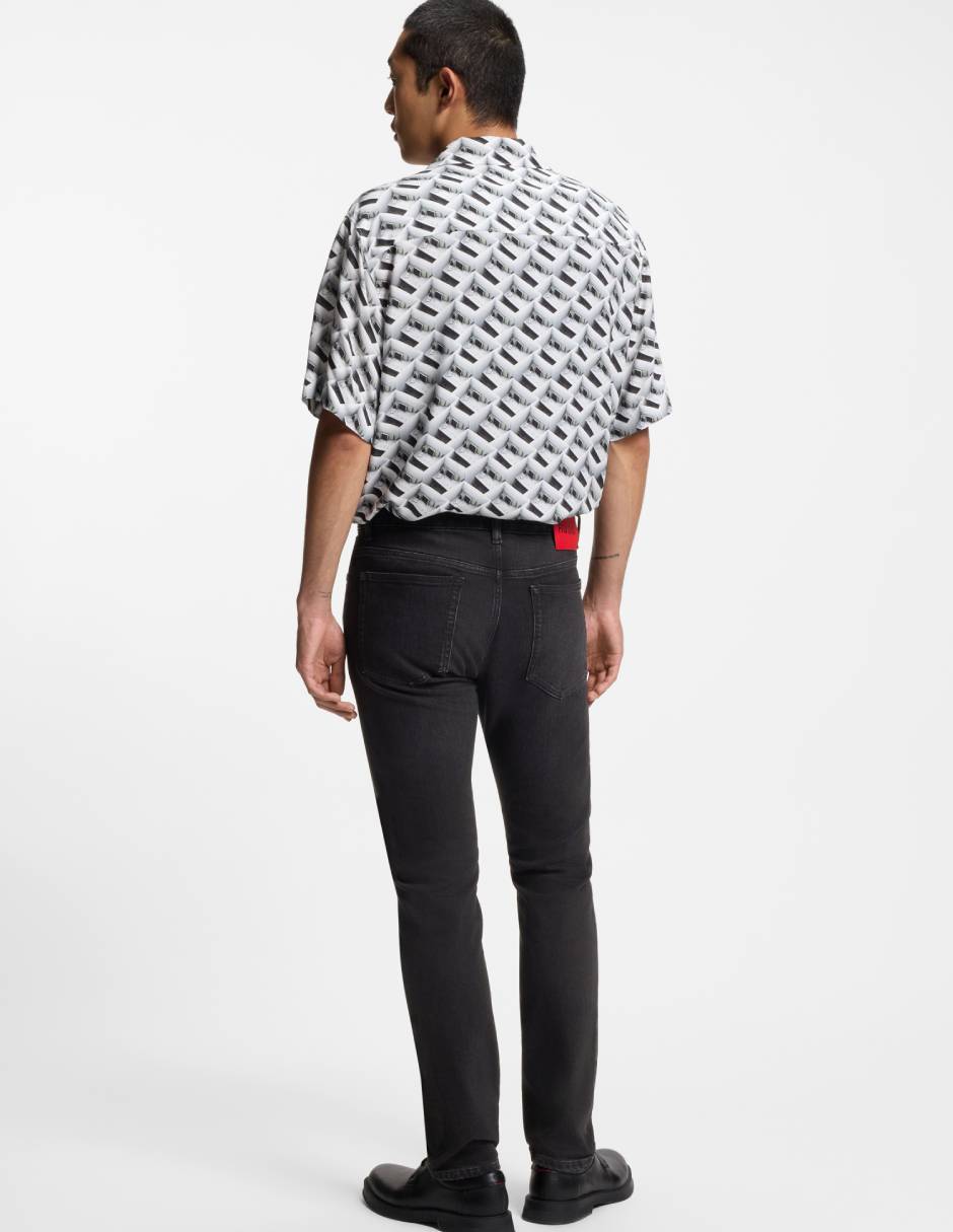 Jeans slim Hugo lavado medio para hombre