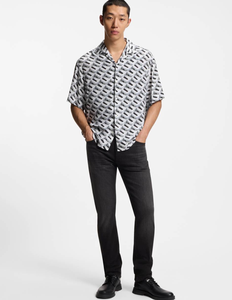Jeans slim Hugo lavado medio para hombre