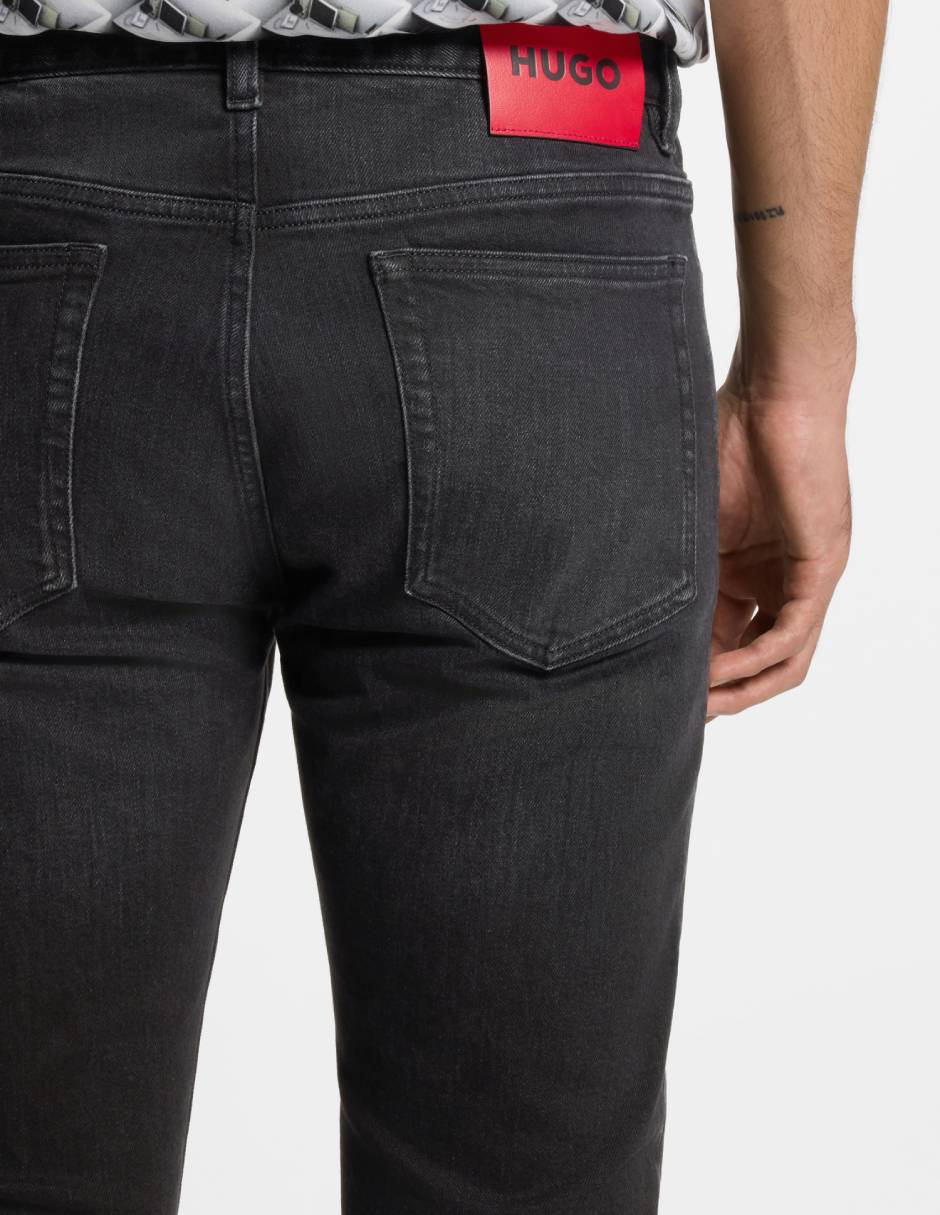 Jeans slim Hugo lavado medio para hombre