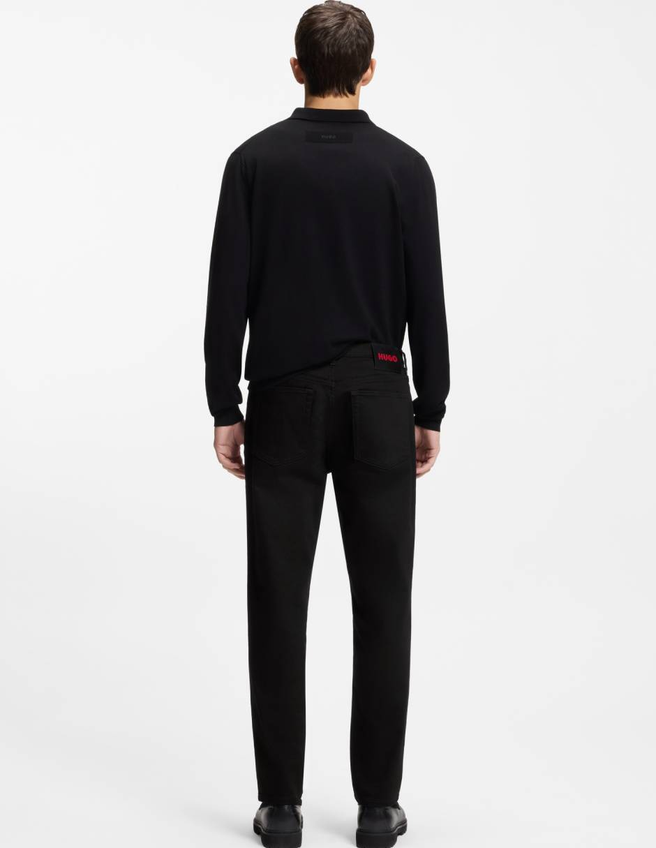 Jeans straight Hugo lavado medio para hombre