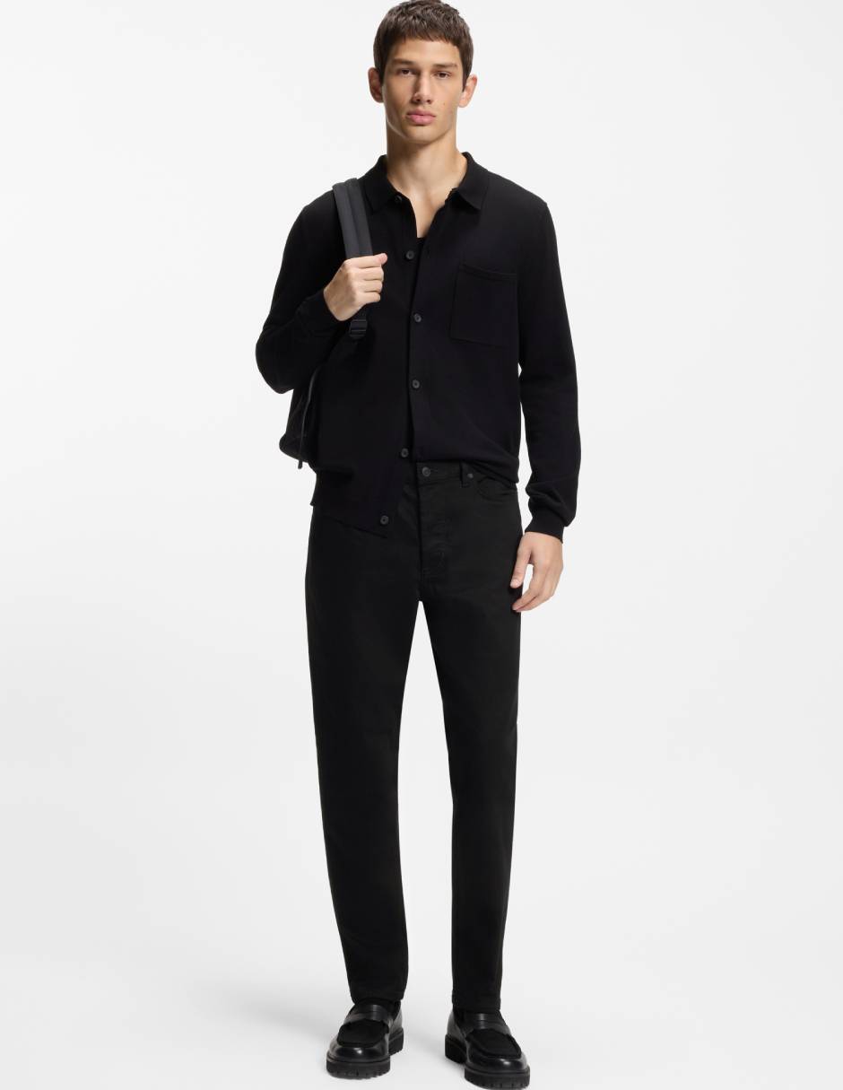 Jeans straight Hugo lavado medio para hombre