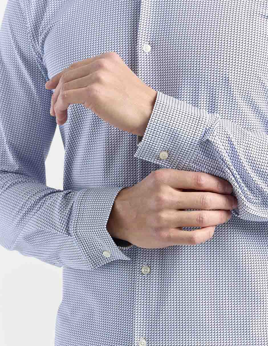 Camisa casual Hugo manga larga para hombre