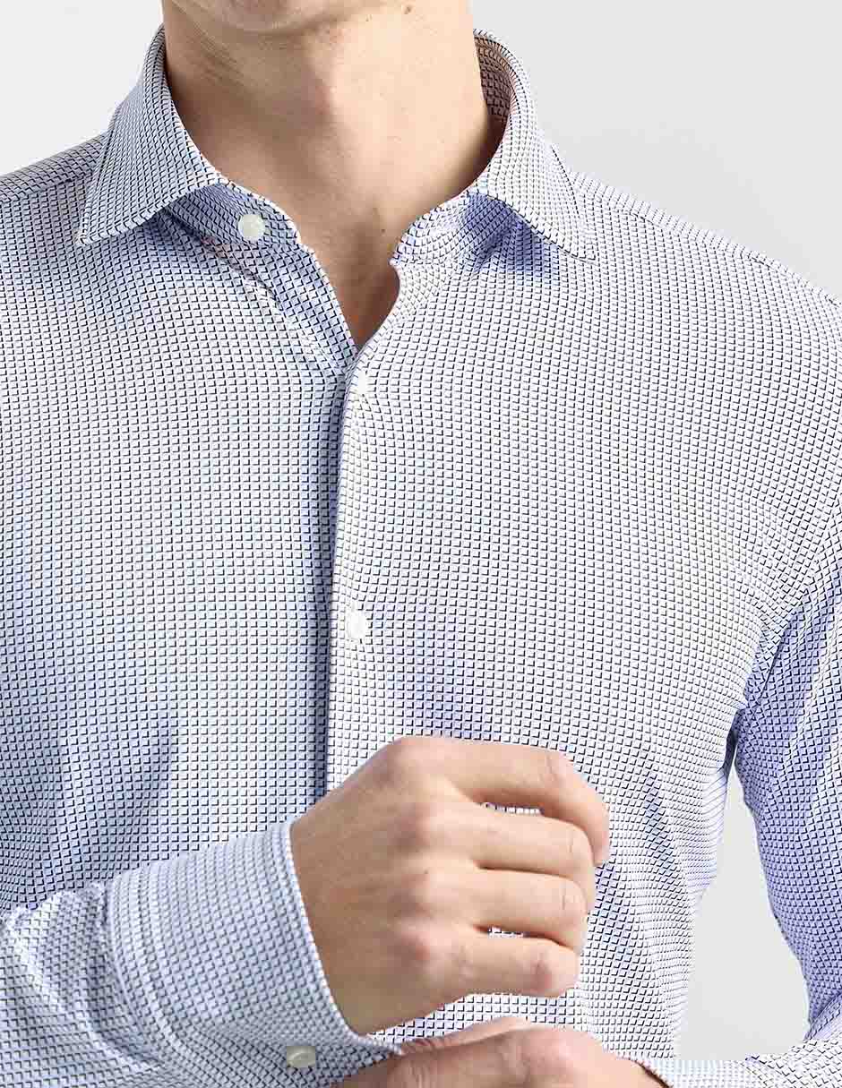 Camisa casual Hugo manga larga para hombre