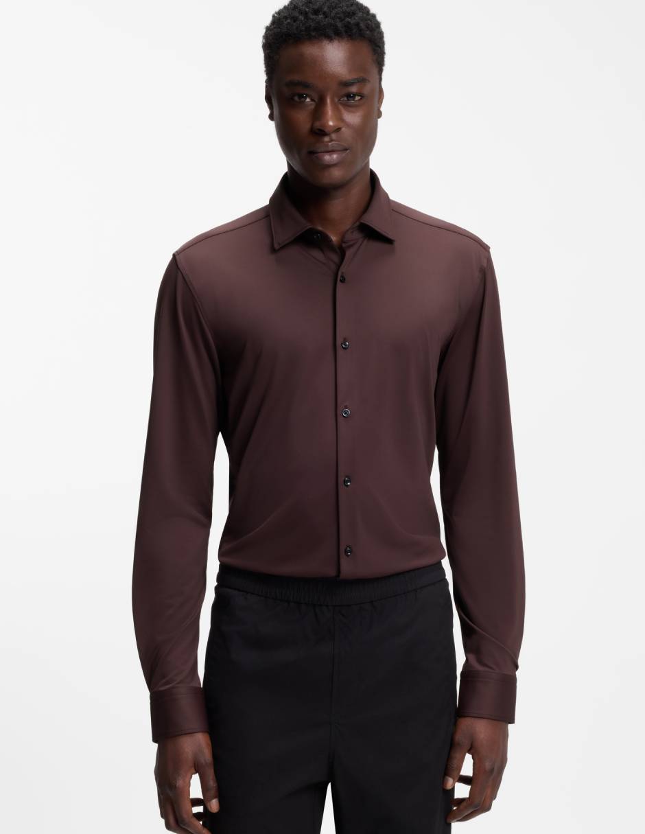 Camisa casual manga larga para hombre