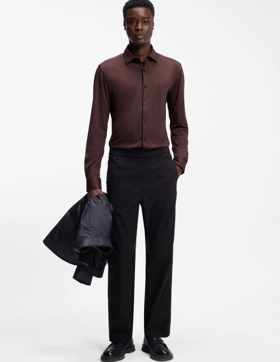 Camisa casual Hugo manga larga para hombre