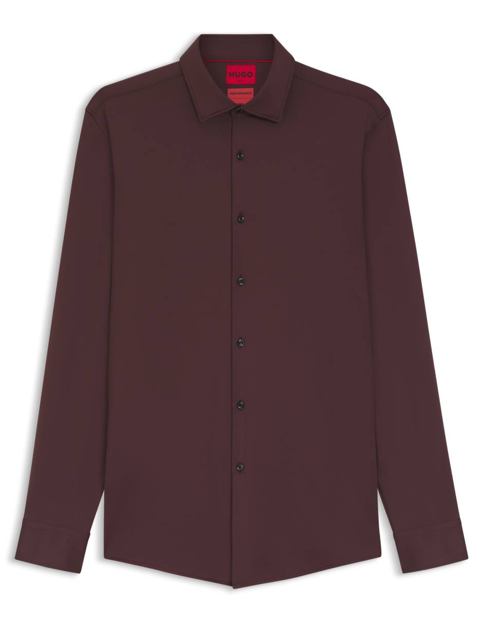 Camisa casual Hugo manga larga para hombre