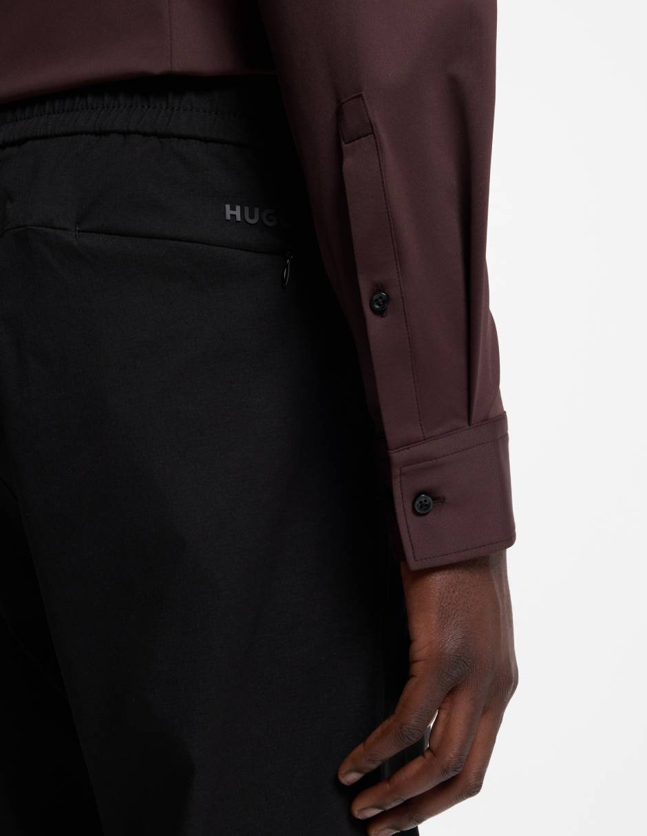 Camisa casual Hugo manga larga para hombre