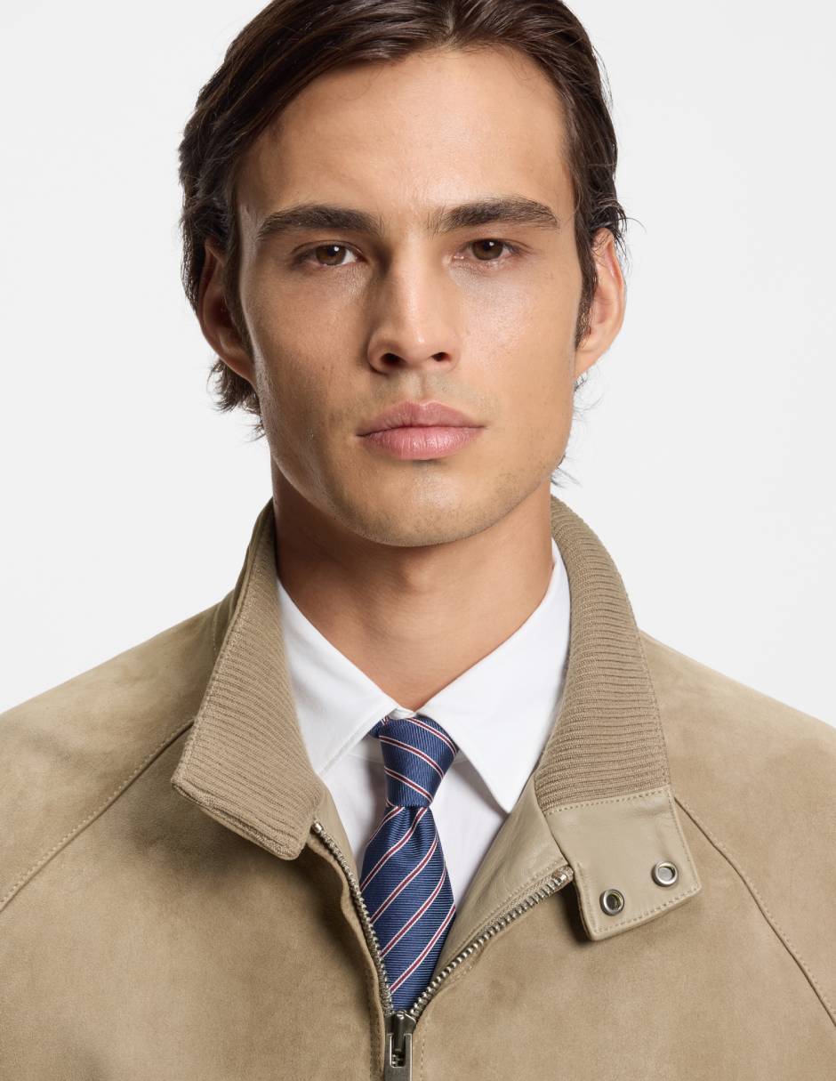 Chamarra casual de piel para hombre 4