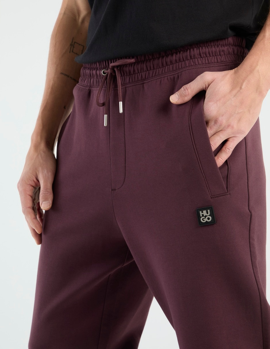 Pants regular con jareta para hombre 4