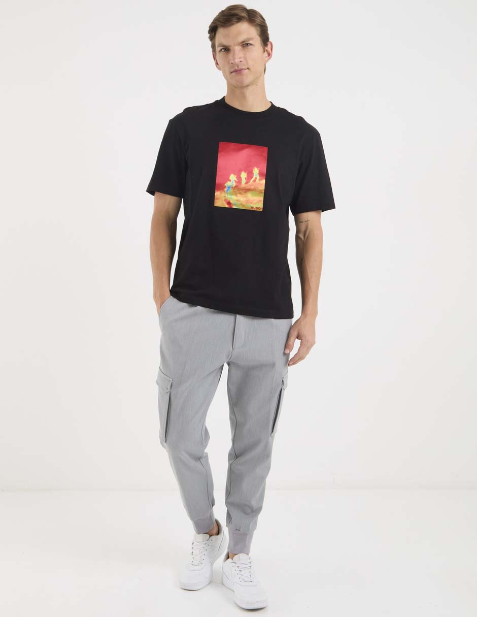Pants jogger hugo con botón para hombre