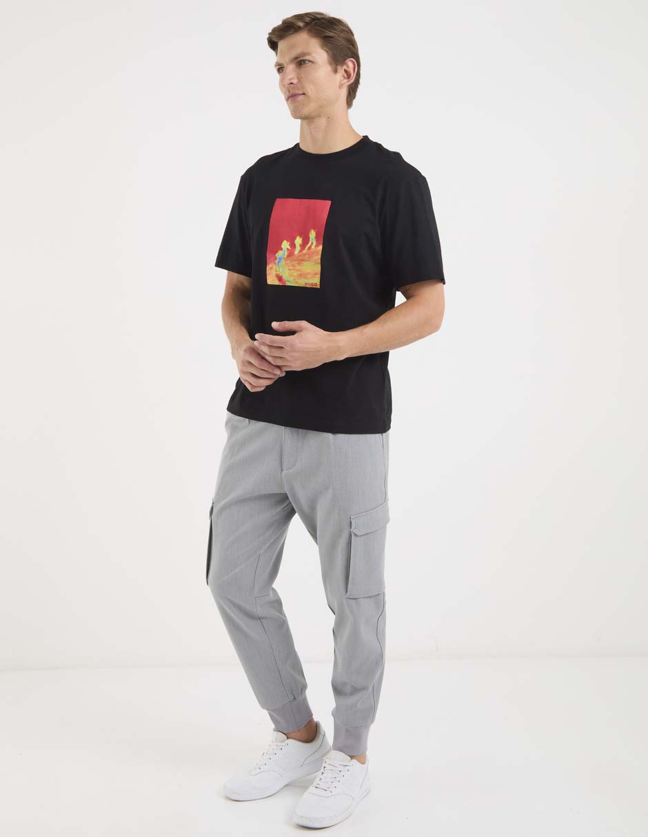 Pants jogger hugo con botón para hombre