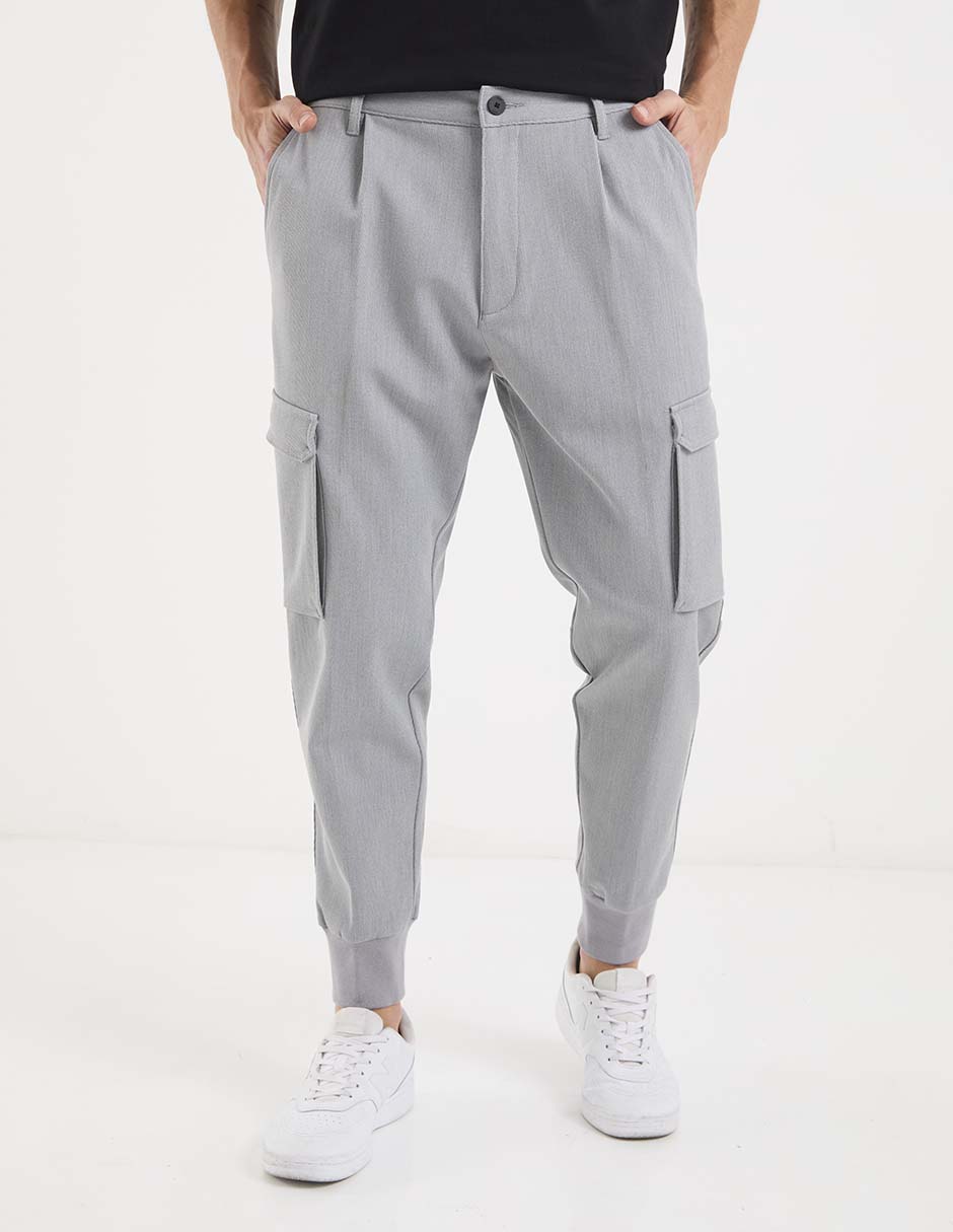 Pants jogger hugo con botón para hombre