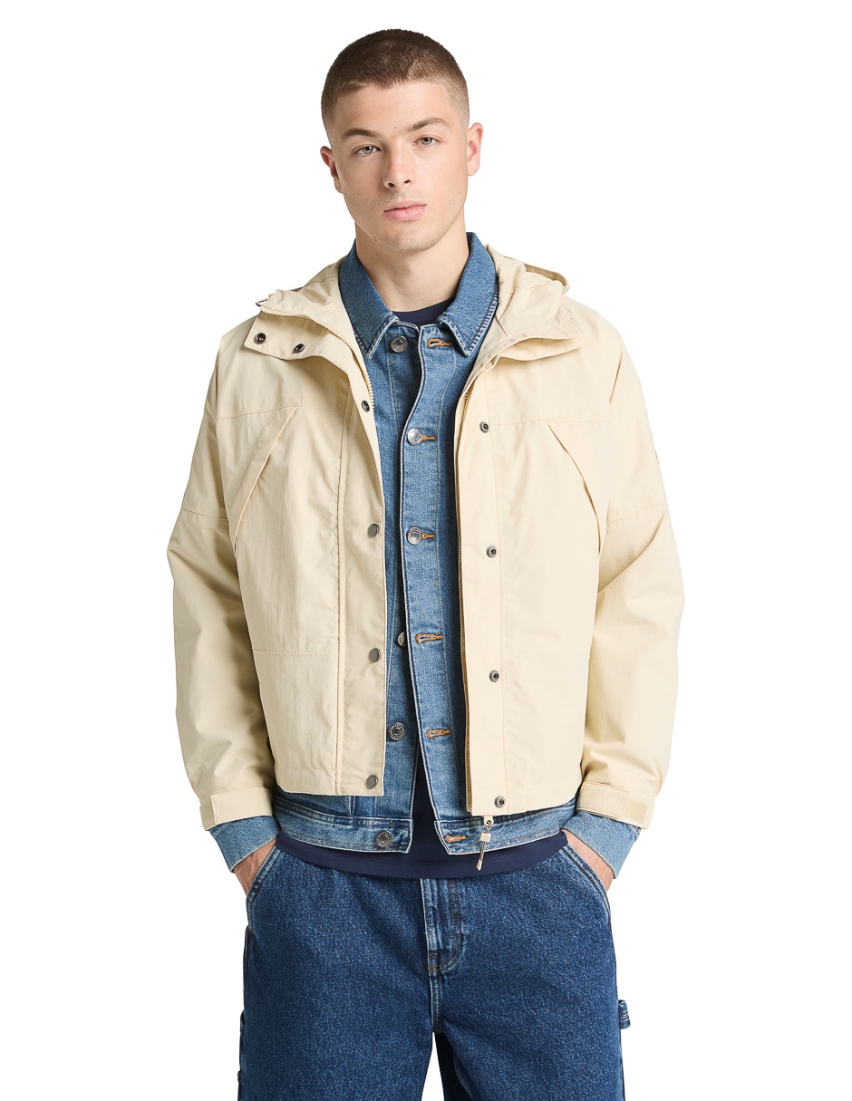 Chamarra bomber impermeable con bolsillos para hombre Chamarra bomber impermeable con bolsillos para hombre