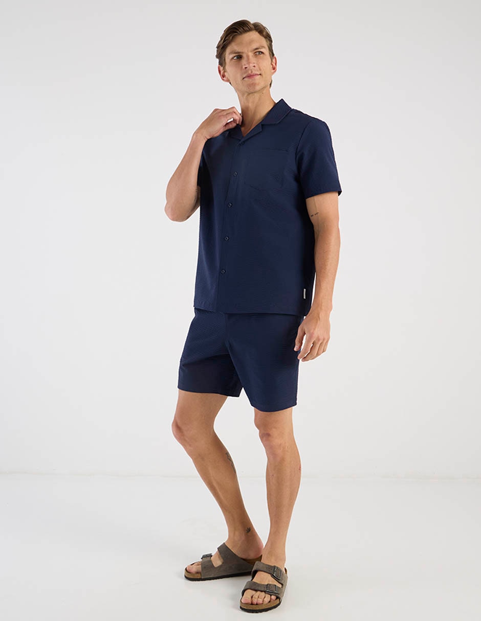 Camisa casual Scappino manga corta para hombre