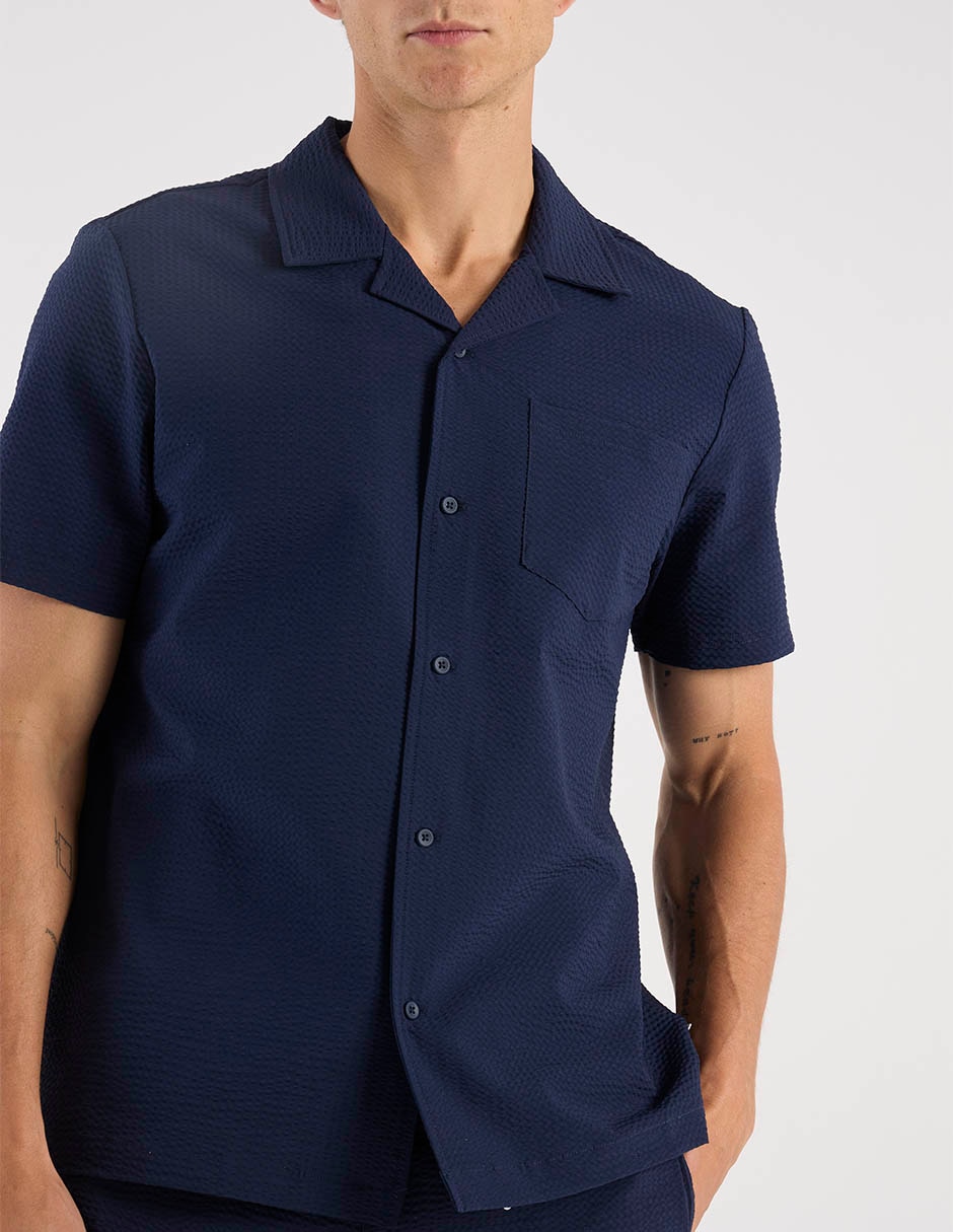 Camisa casual Scappino manga corta para hombre
