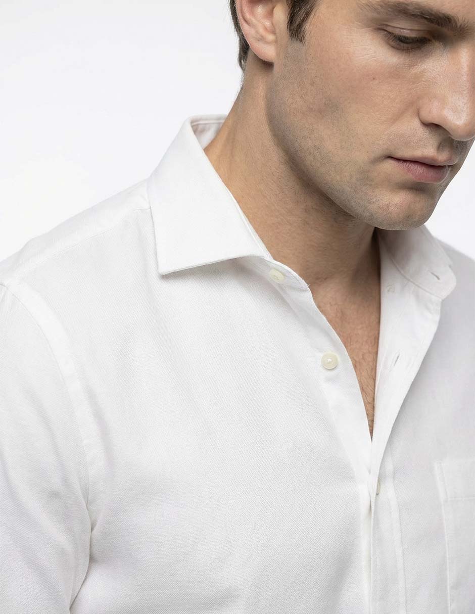 Camisa de vestir Scappino de algodón manga larga para hombre