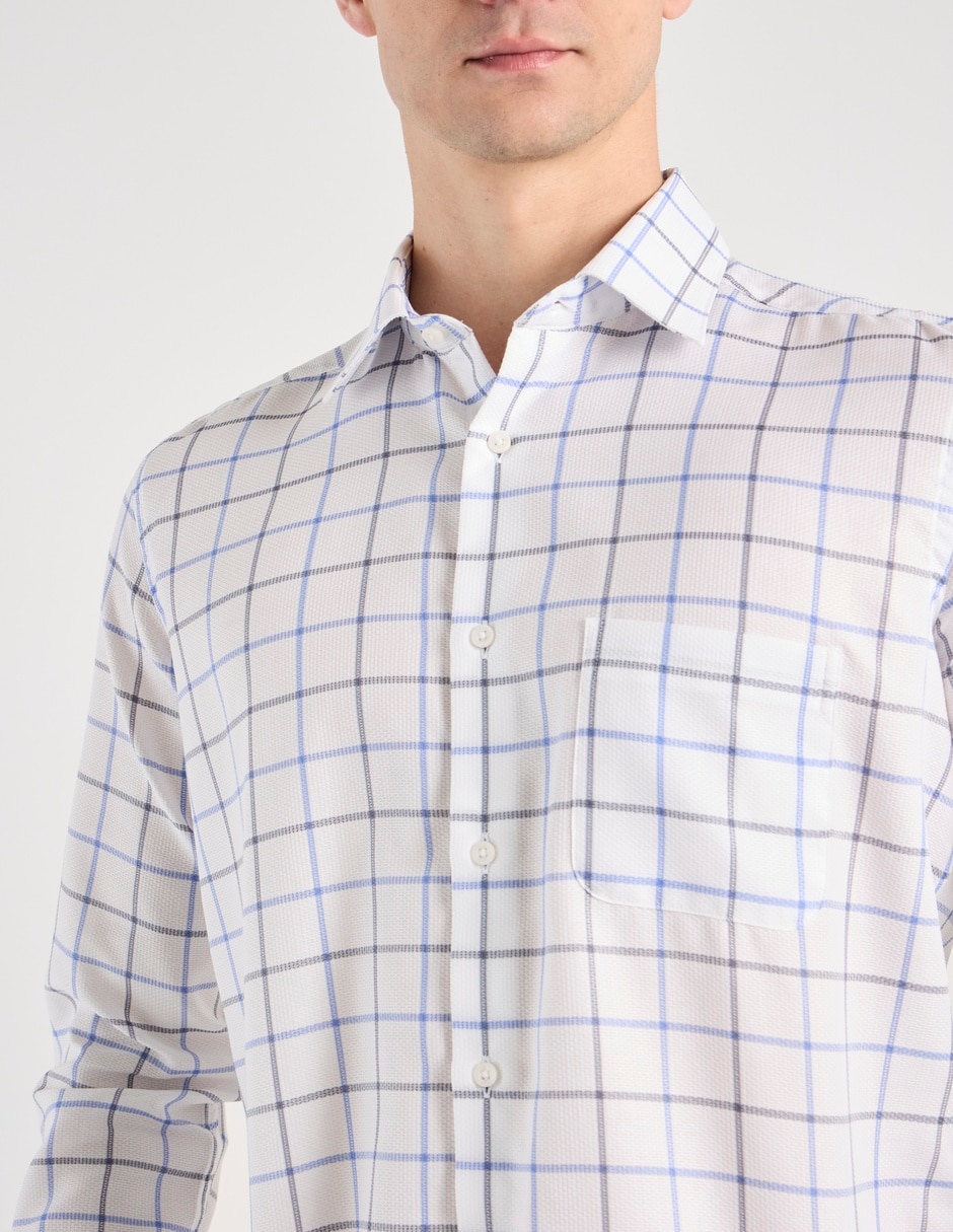 Camisa casual Scappino de algodón manga larga para hombre