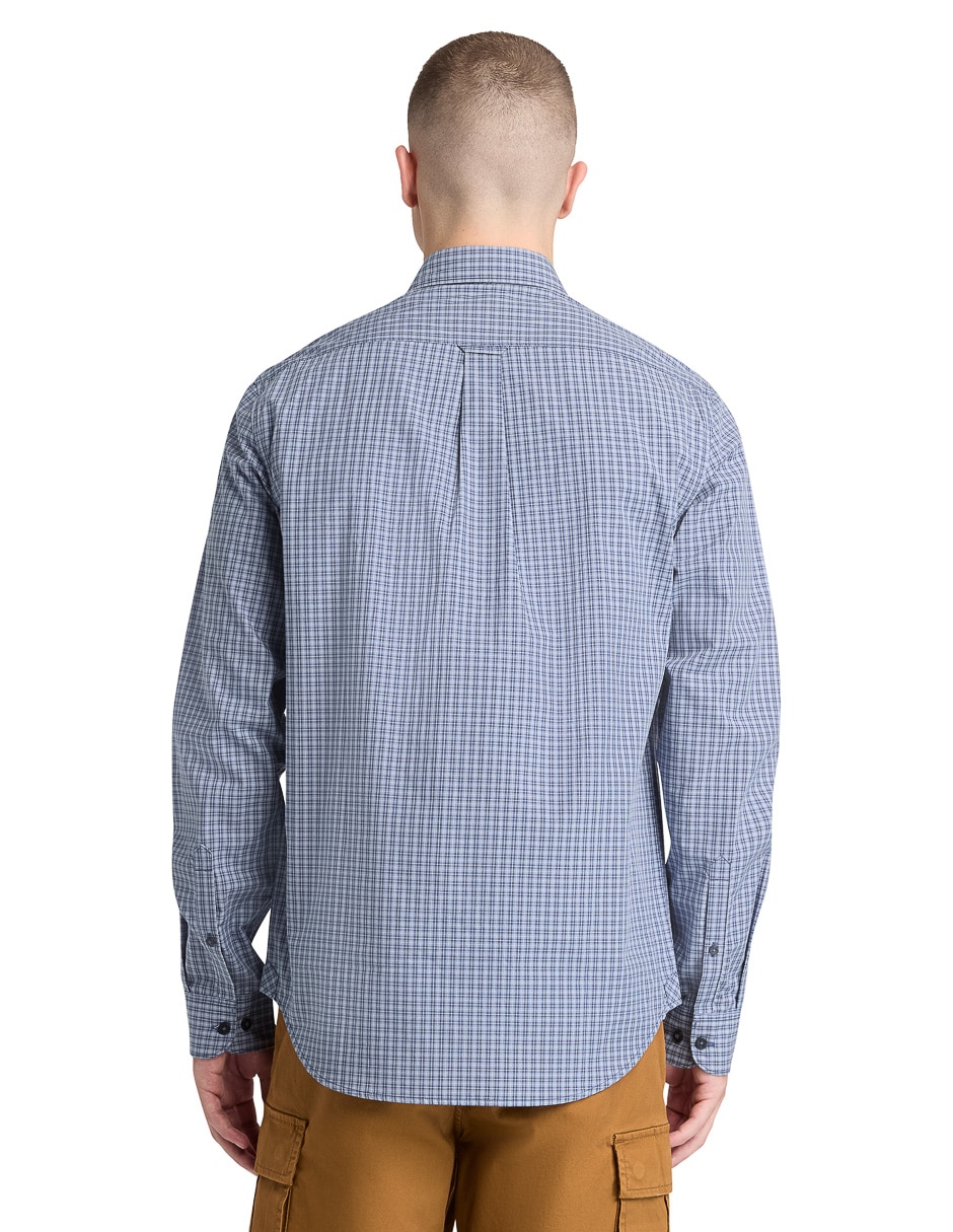 Camisa casual de algodón manga larga para hombre 5