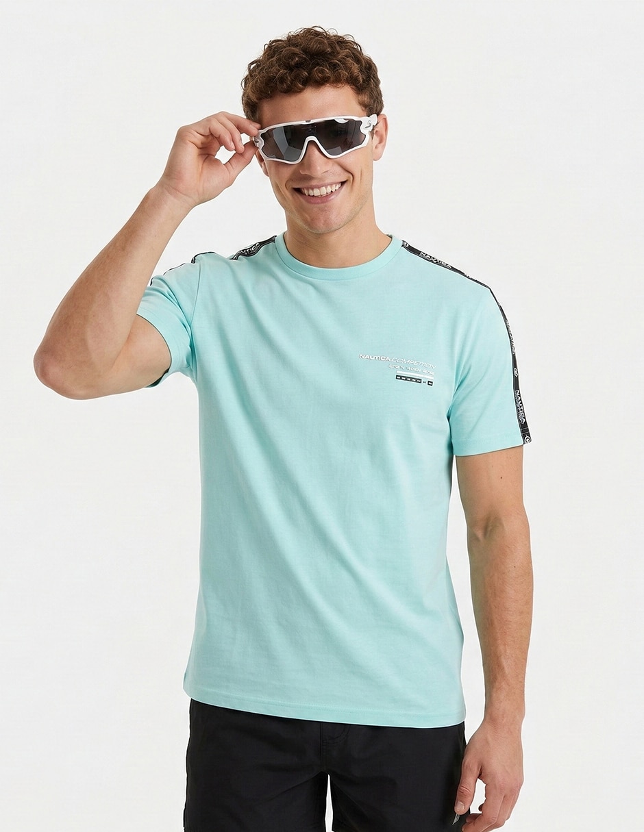 Playera nautica cuello redondo para hombre 5