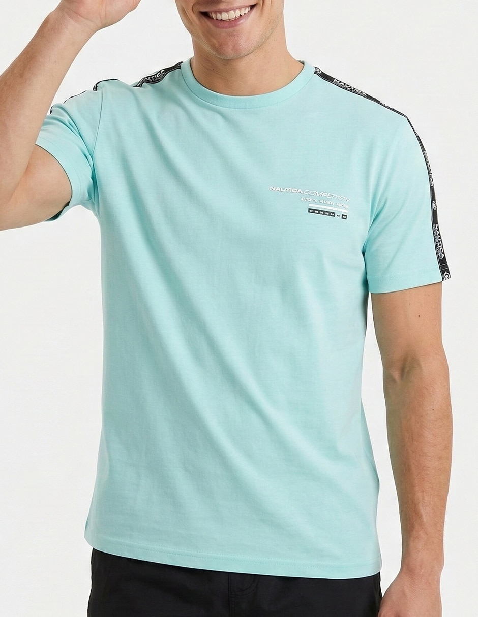 Playera nautica cuello redondo para hombre 4