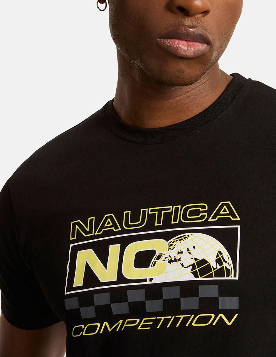 Playera nautica cuello redondo para hombre 2