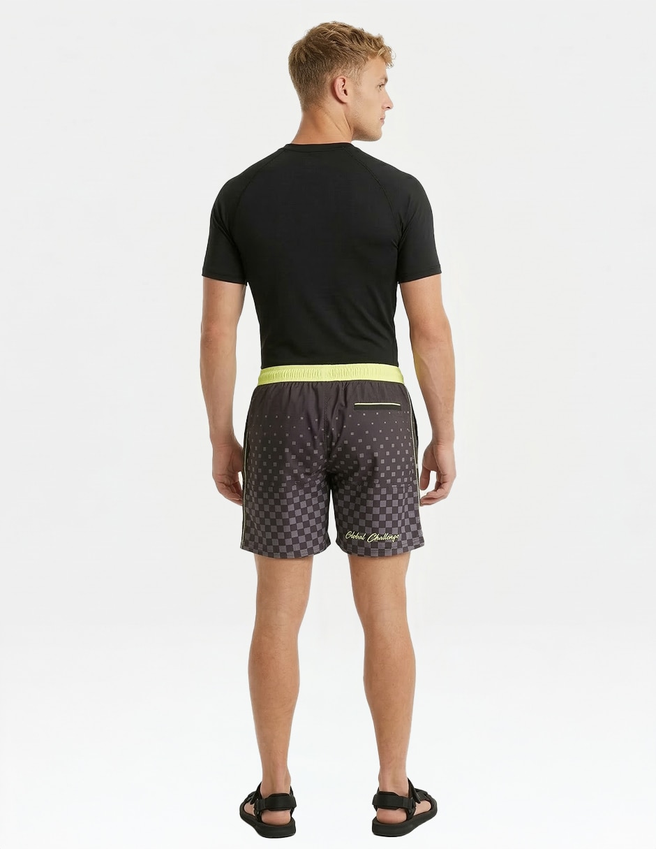 Traje de baño nautica calzón de malla integrado para hombre 3