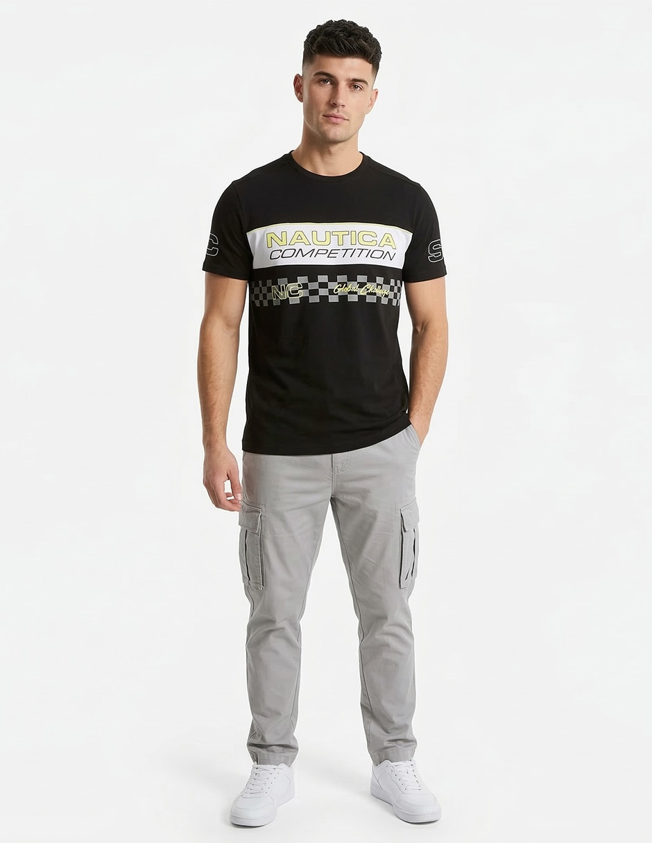 Playera nautica cuello redondo para hombre 4
