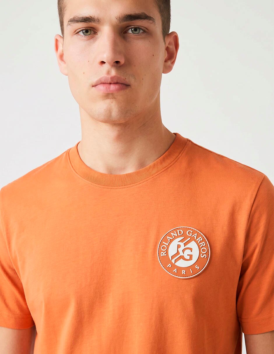 Playera lacoste roland garros cuello redondo para hombre