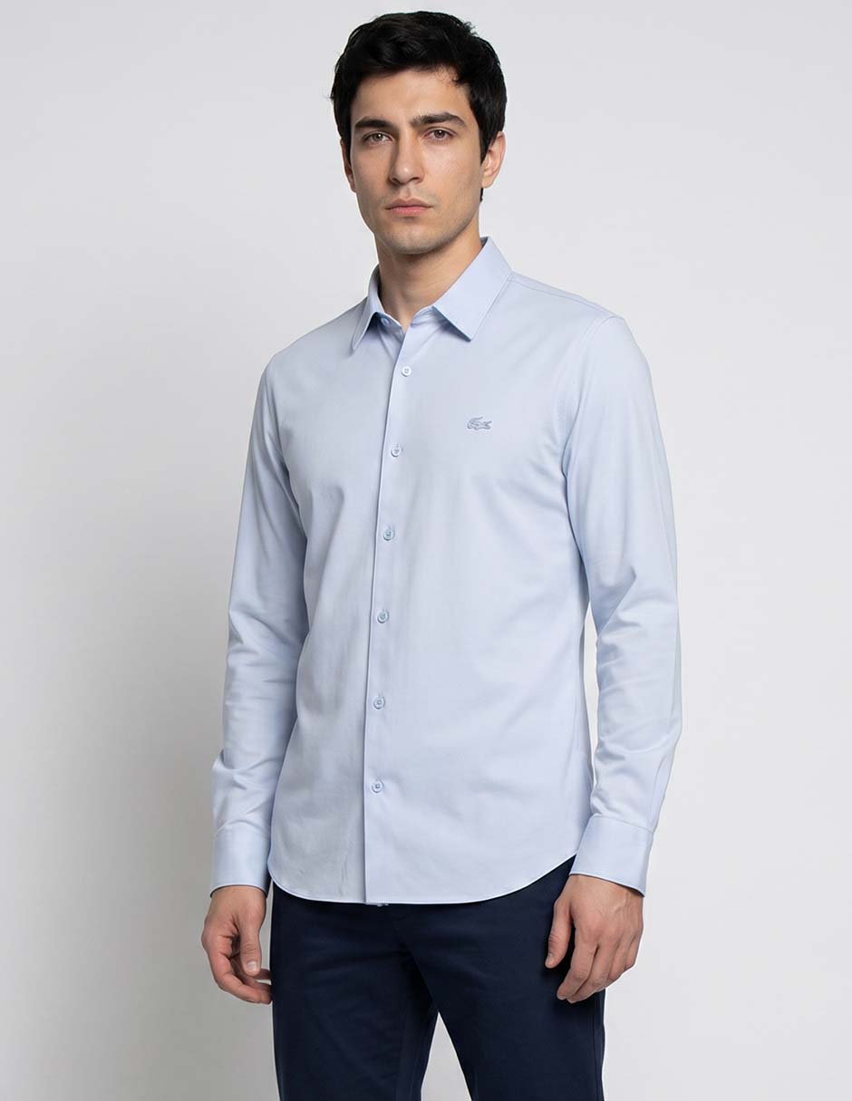 Camisa business casual de algodón manga larga para hombre Camisa business casual de algodón manga larga para hombre