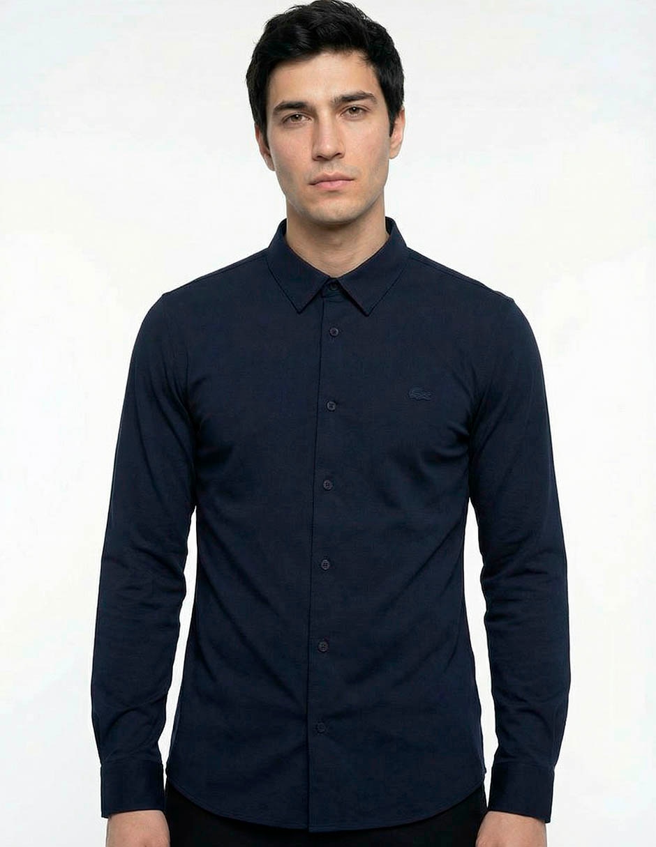 Camisa casual de algodón manga larga para hombre Camisa casual de algodón manga larga para hombre