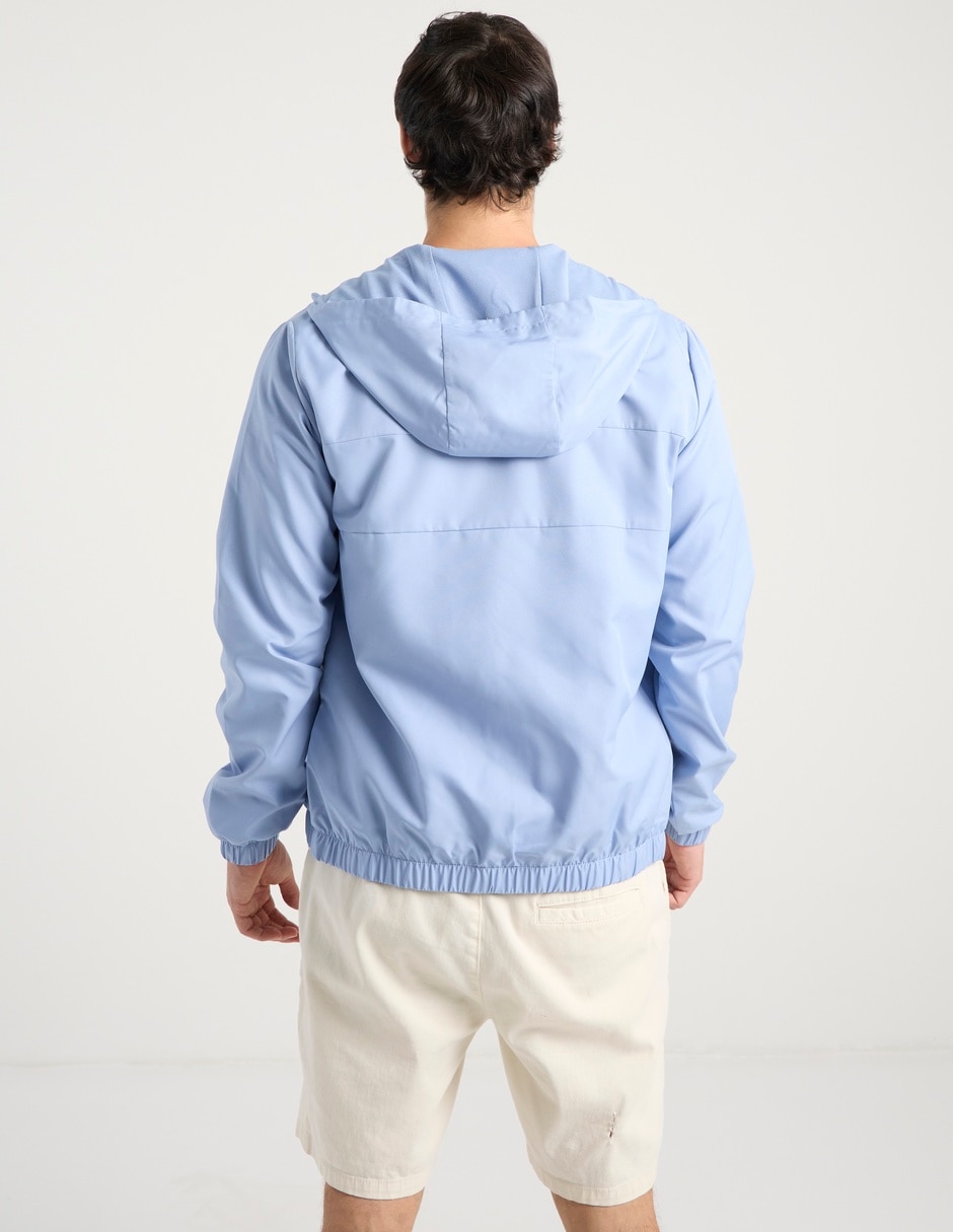Chamarra bomber impermeable con bolsillos para hombre 6