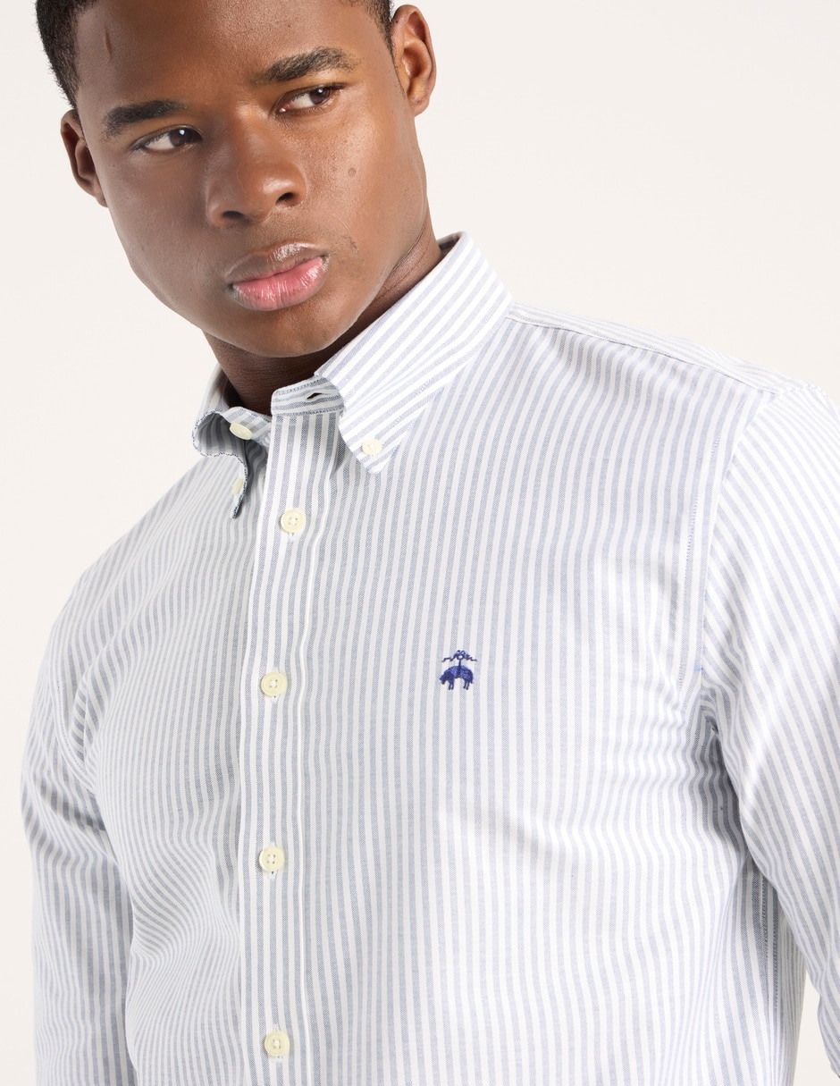 Camisa casual Brooks Brothers de algodón manga larga para hombre
