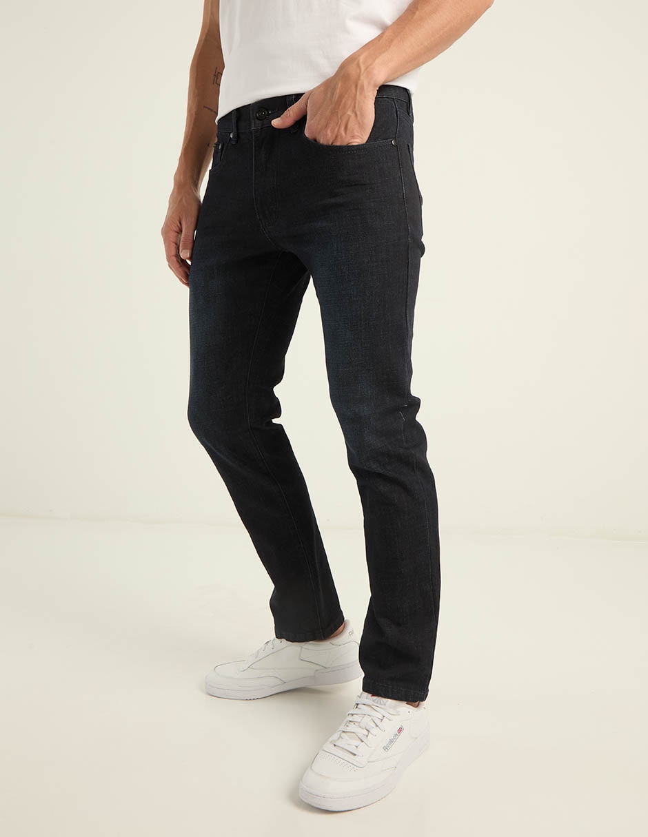 Jeans slim lavado obscuro para hombre 5