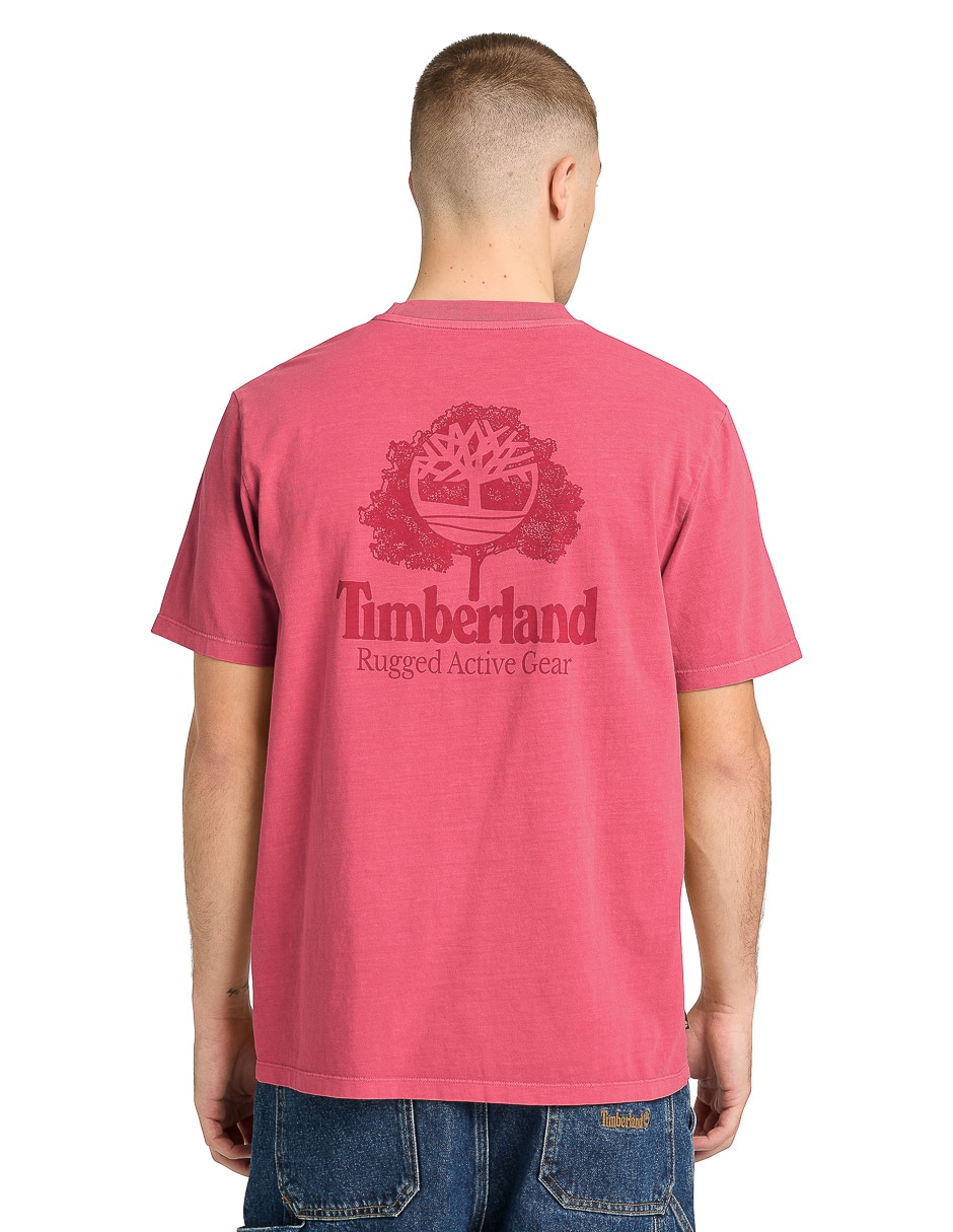 Playera timberland cuello redondo para hombre