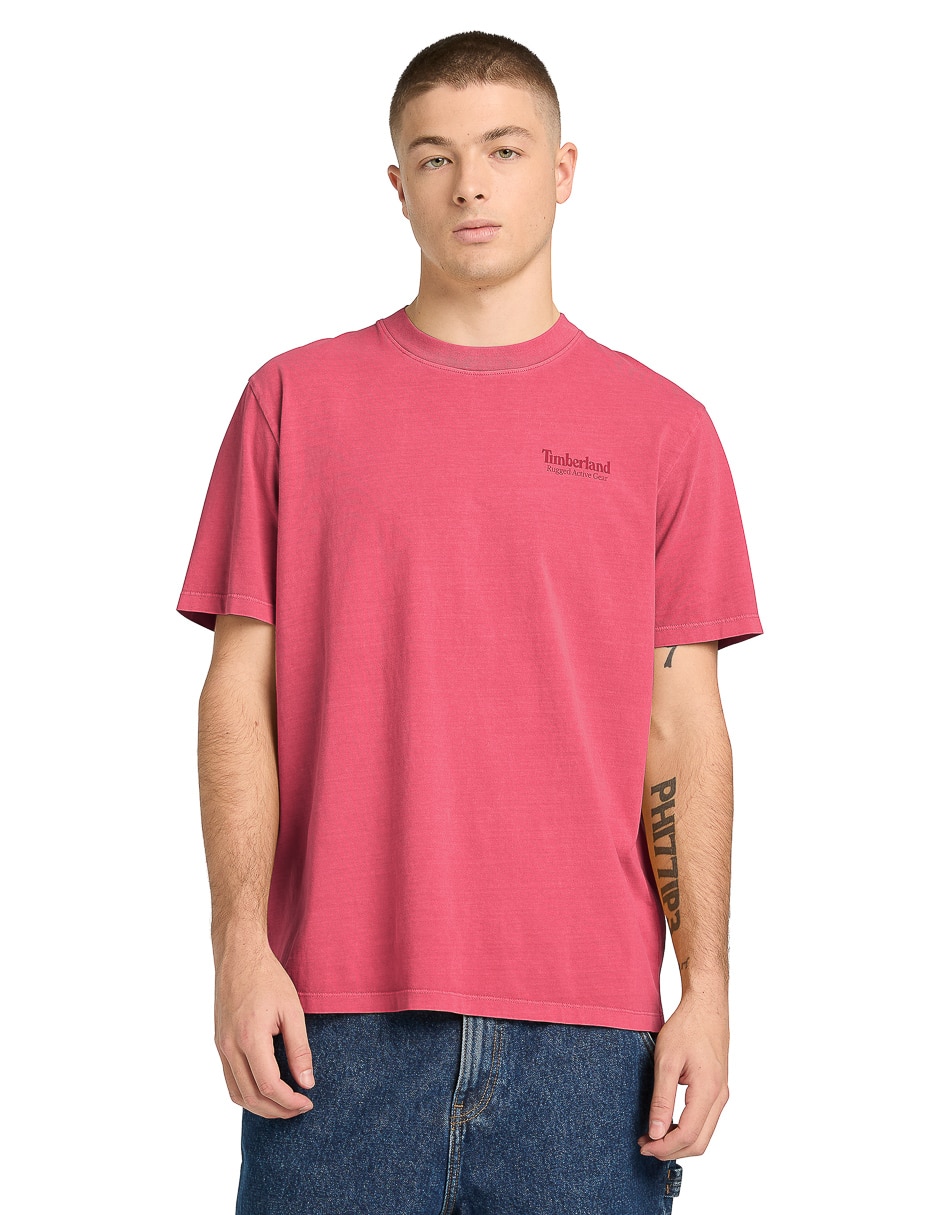 Playera timberland cuello redondo para hombre