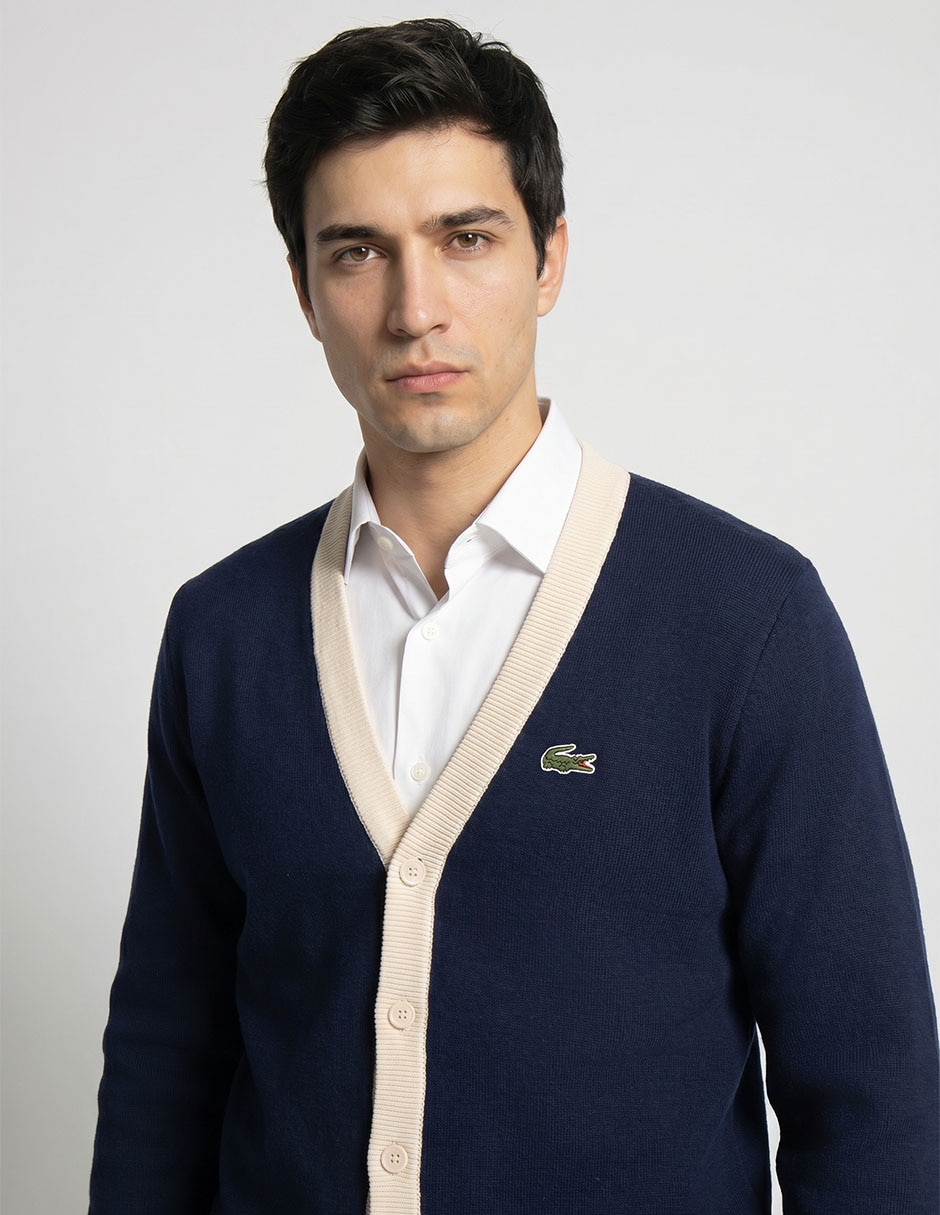 Suéter cuello v para hombre 5