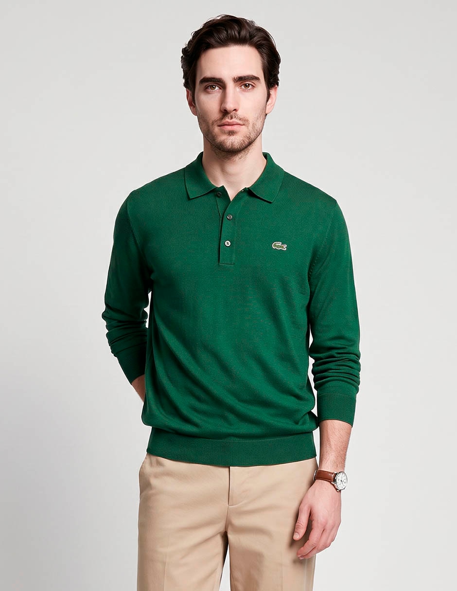 Suéter cuello polo para hombre