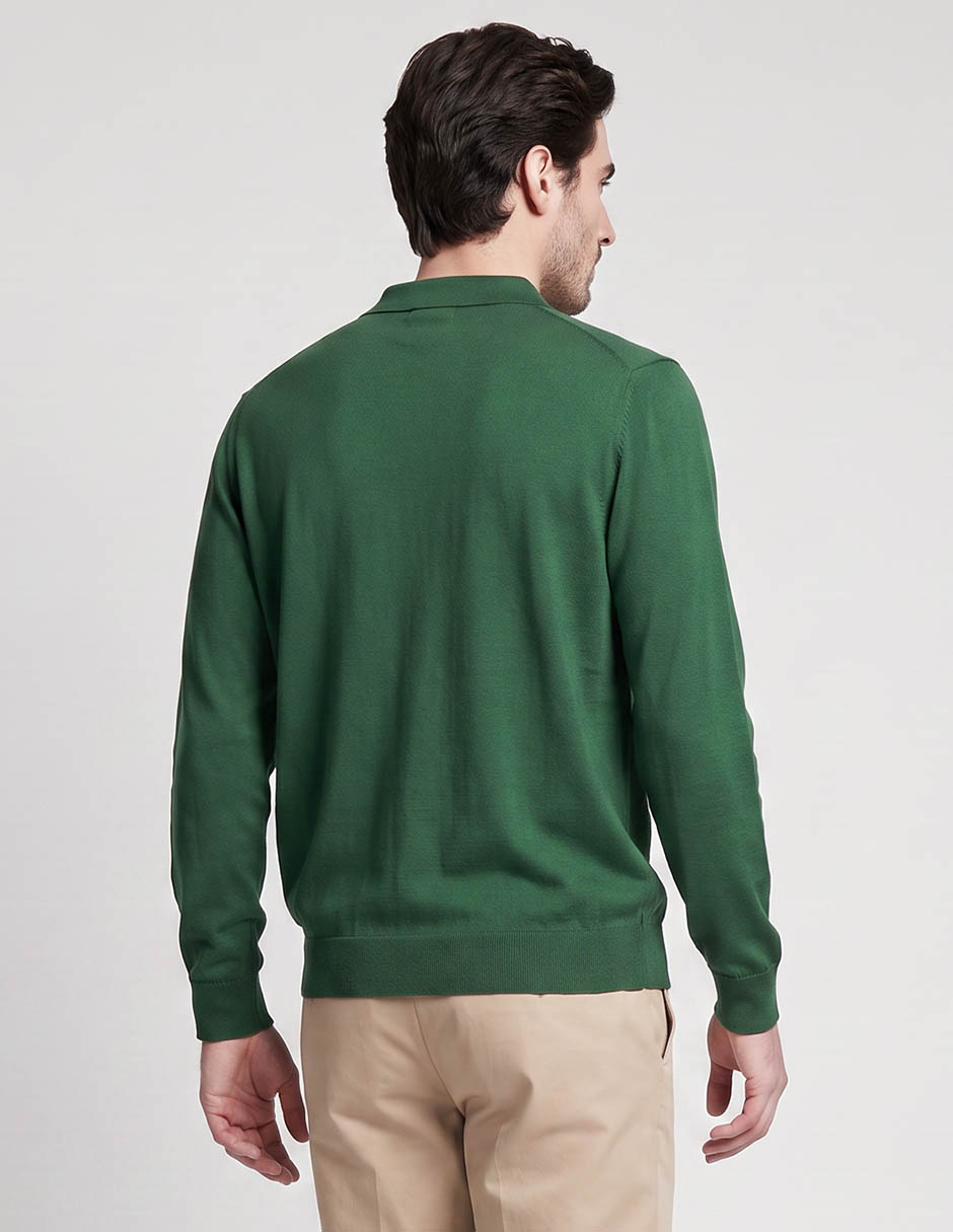 Suéter cuello polo para hombre 2