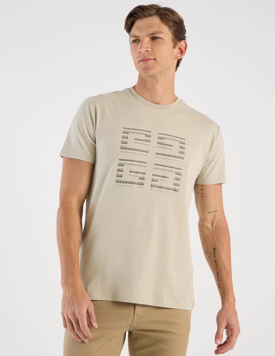 Playera playera cuello redondo para hombre 1