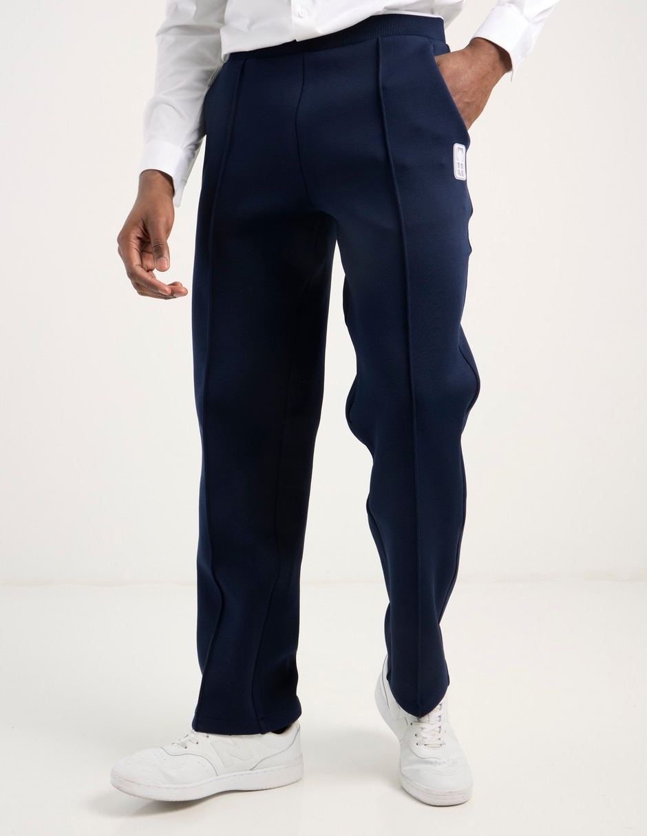 Pants regular con elástico para hombre