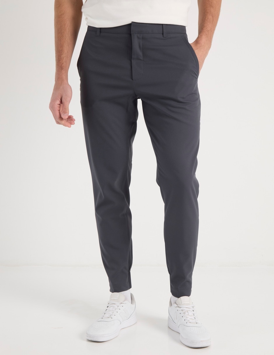 Pants skynny con botón para hombre