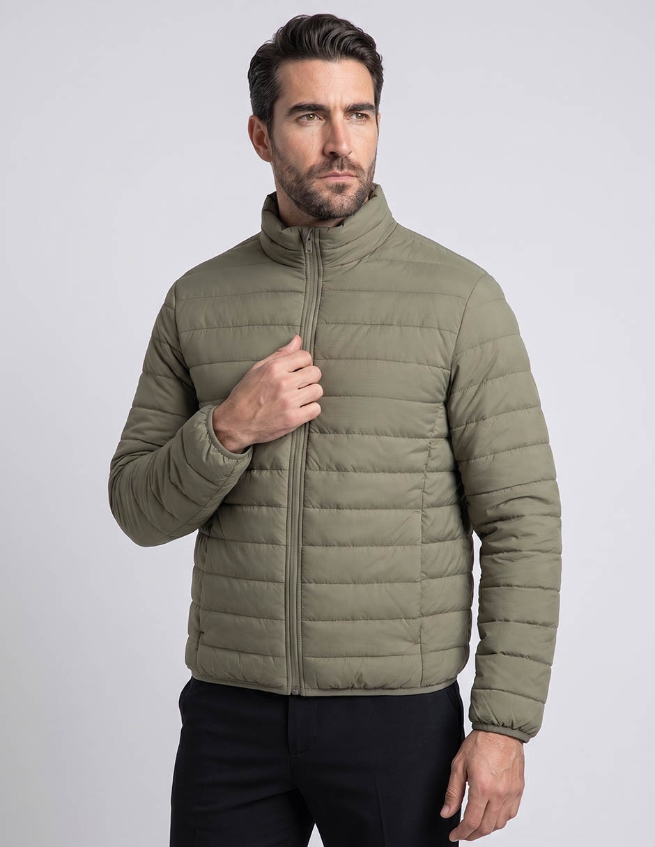 Chamarra capitonada con bolsillos para hombre Chamarra capitonada con bolsillos para hombre